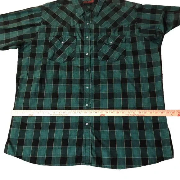 Canyon Ridge Outfitters Shirt Mens 3XT Tall Plain Pearl Snap - Picture 6 of 16